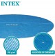 Intex Telo di Copertura Solare per Piscina Easy e Frame 488 cm Spessore 160 Micron, Dimensioni di Produzione: Circa 470 cm, 28014, Colore: Blu